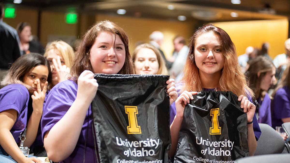Women attending an engineering event