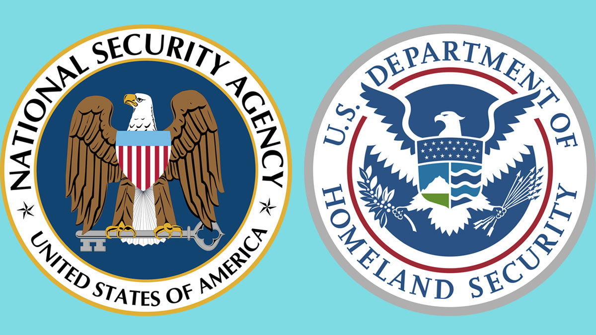Homeland Security Agency and the Department of Homeland Security logos