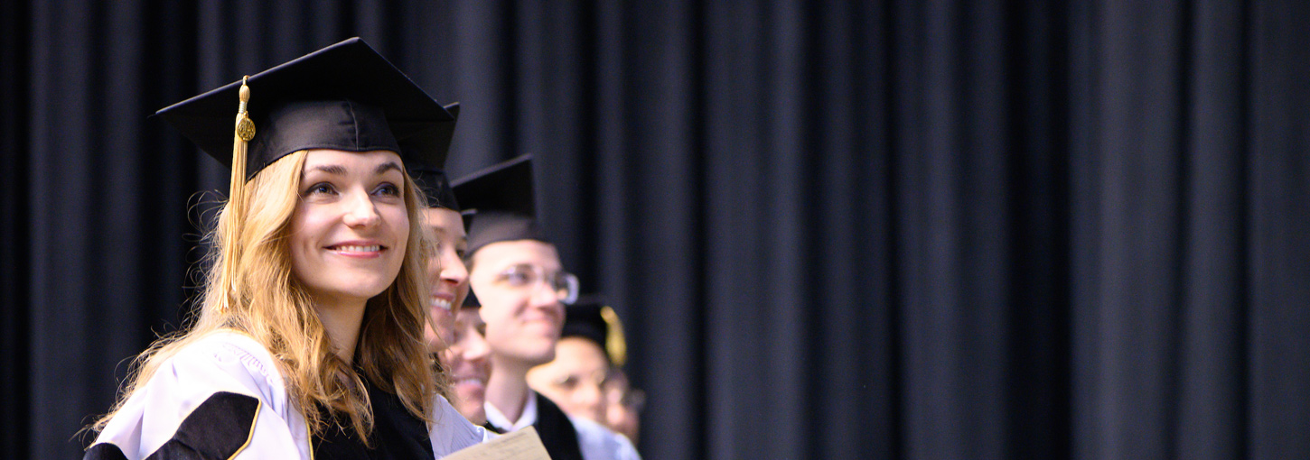 Students at commencement