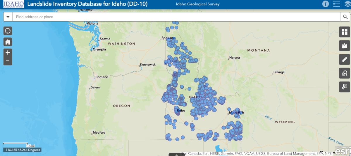 Idaho Landslide Inventory Database