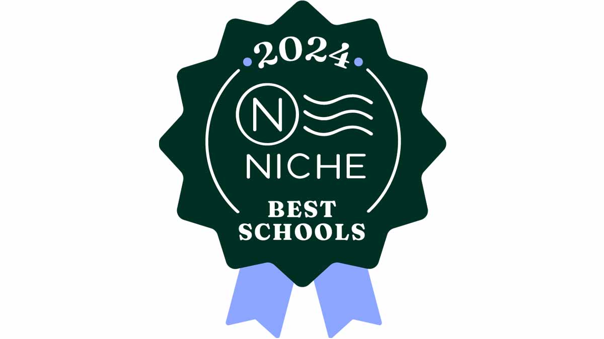 A 2024 best schools Niche award graphic.