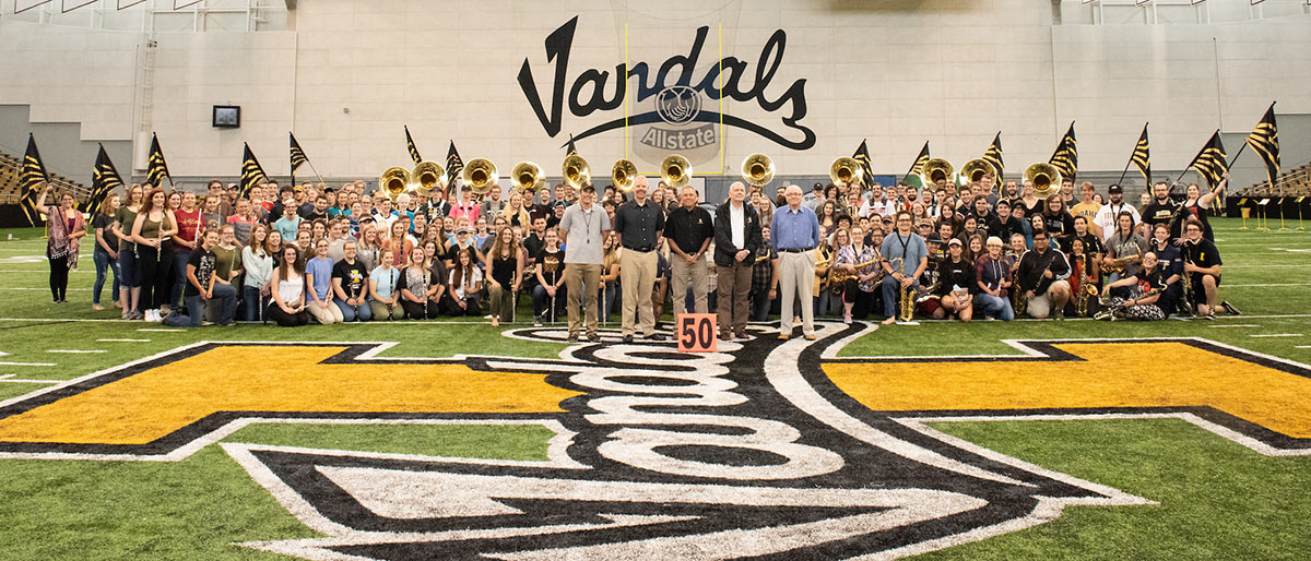 Vandal marching band and directors