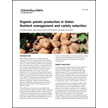 Organic Potato Production in Idaho: Nutrient Management and Variety Selection
