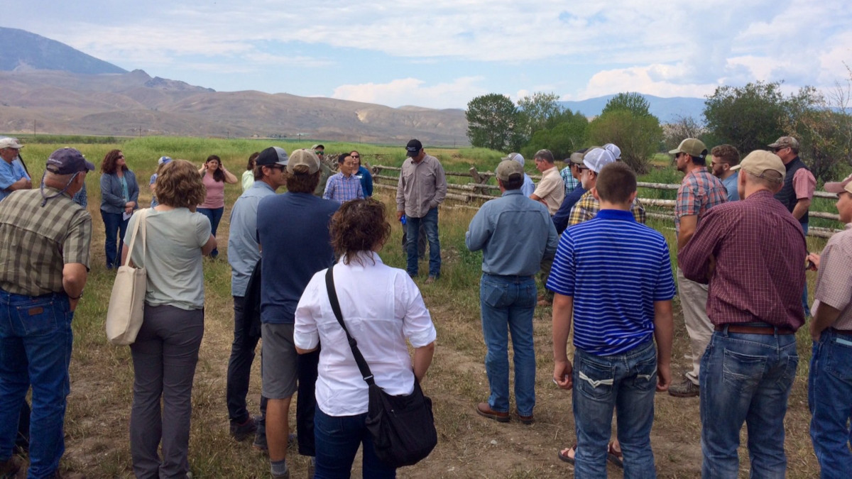 Stakeholders gathering during the Idaho Governor’s Salmon Workgroup