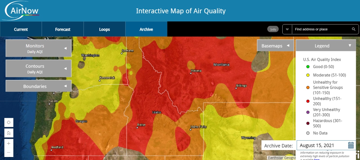 Interactive Map of Air Quality