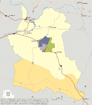 Reservation Map of Umatilla