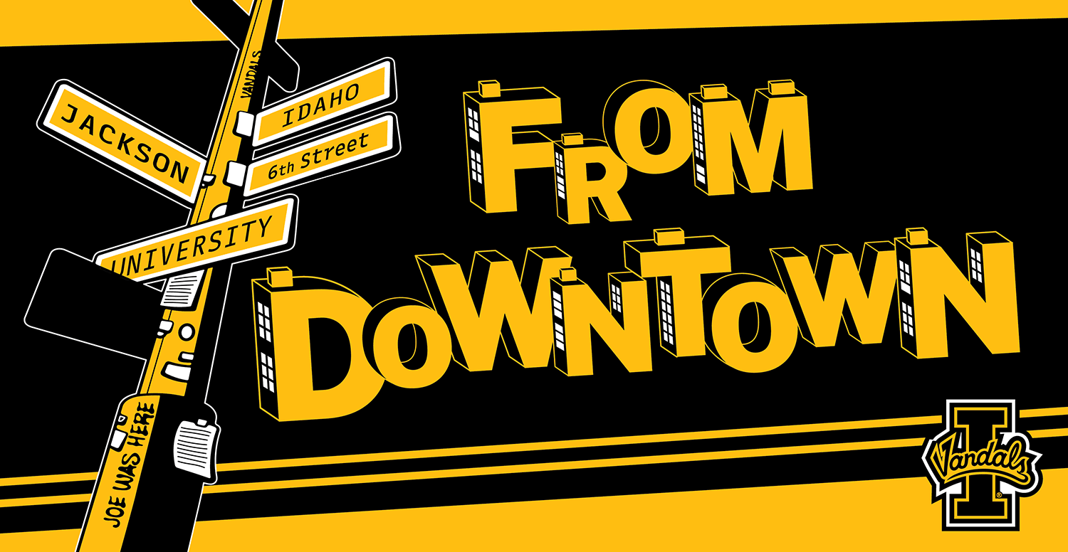 From downtown court backboard
