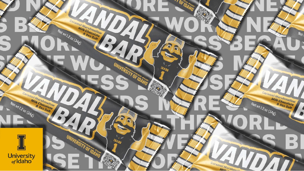 The Vandal Bar over a silver background with the tagline "The World Needs More Sweetness"