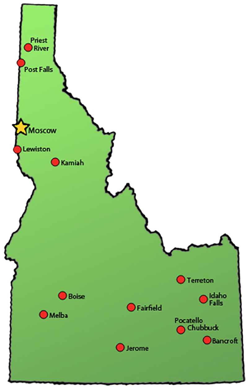 STEM Education Initiative Member Districts Map