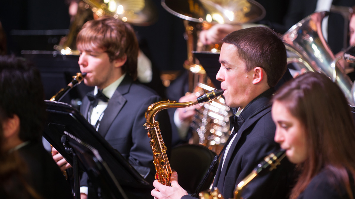 Jazz Band I at the 2014 Holiday Concert.