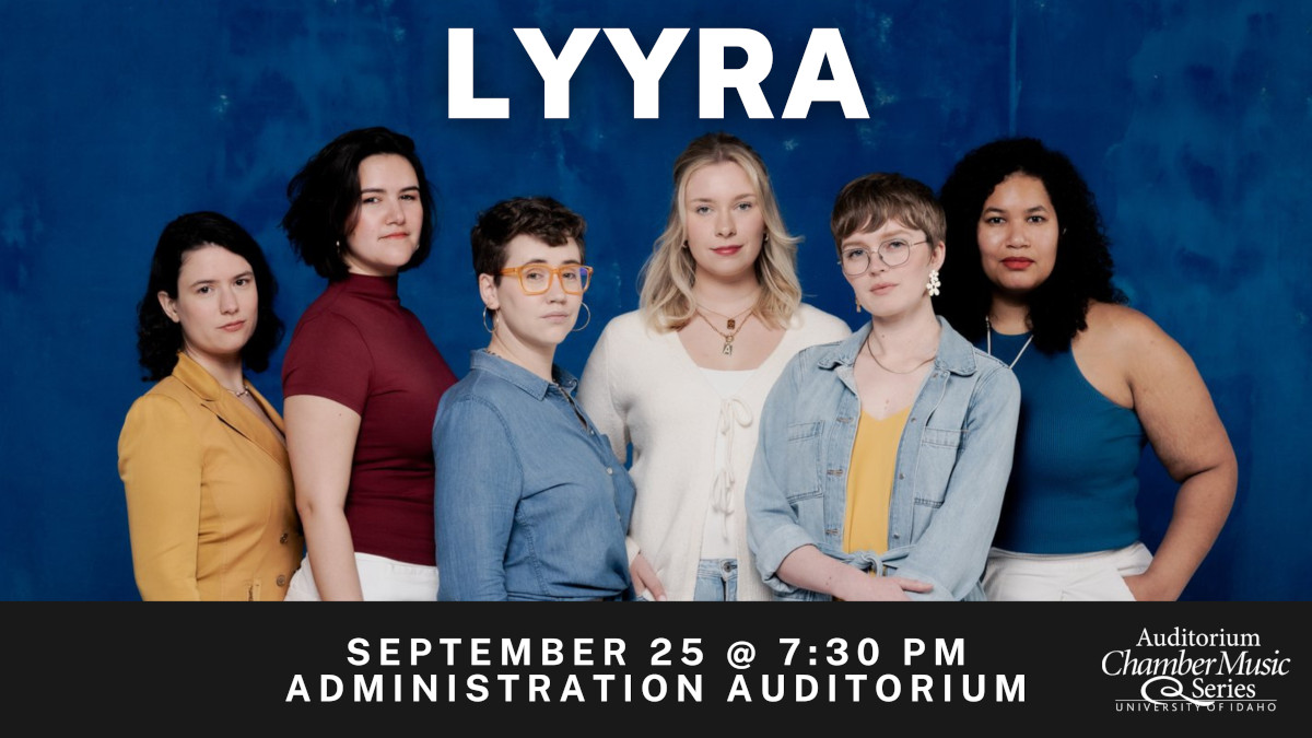 LYYRA group of people, September 25 at 7:30 p.m. in the Administration building