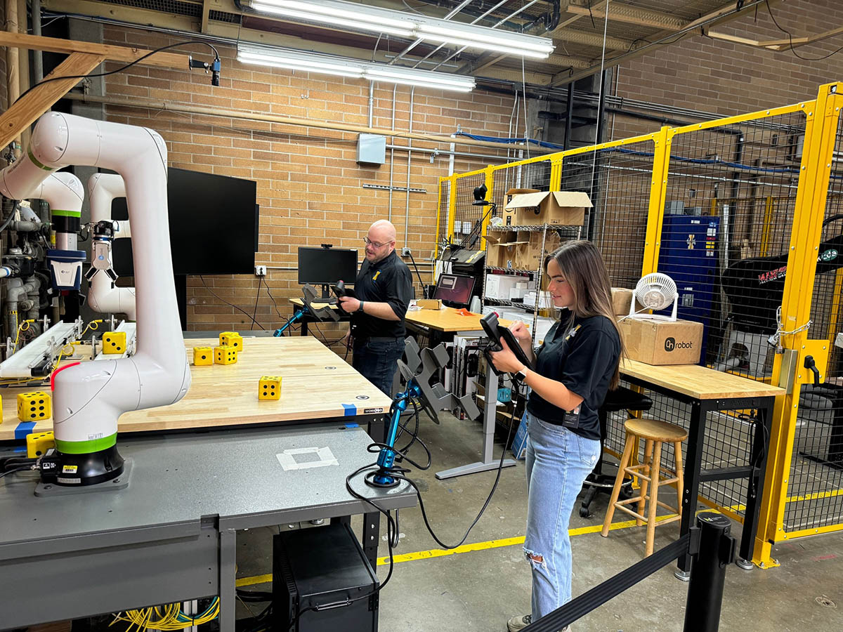 Research lab with students