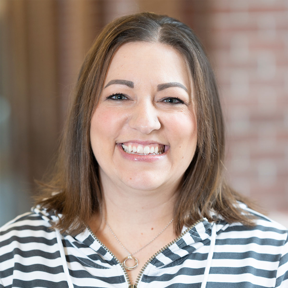 woman smiling at camera