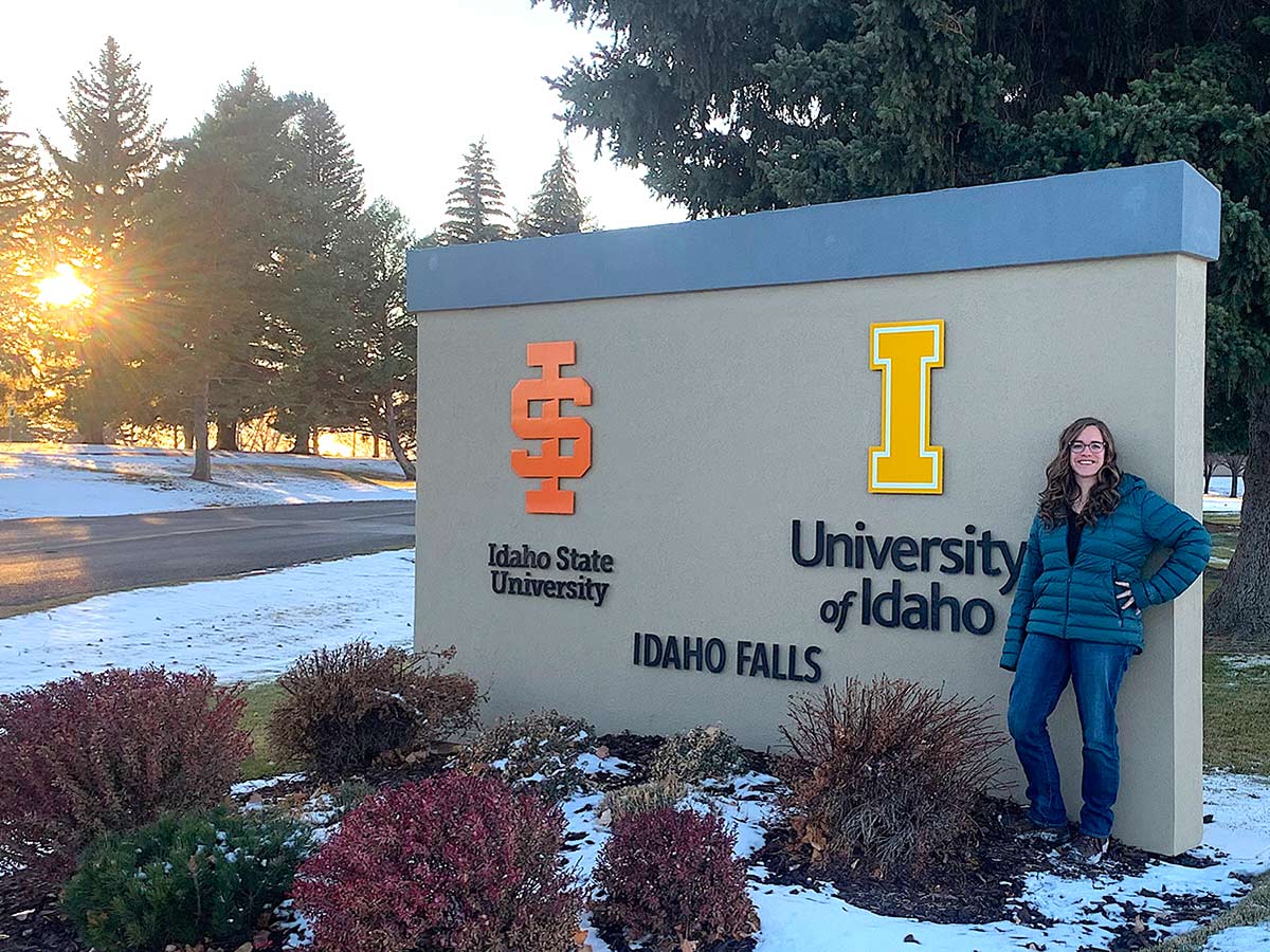 Leigh Ann Emerson, a doctoral student in nuclear engineering at the University of Idaho, is also a project manager for fuels and materials experiments at the Idaho National Laboratory.
