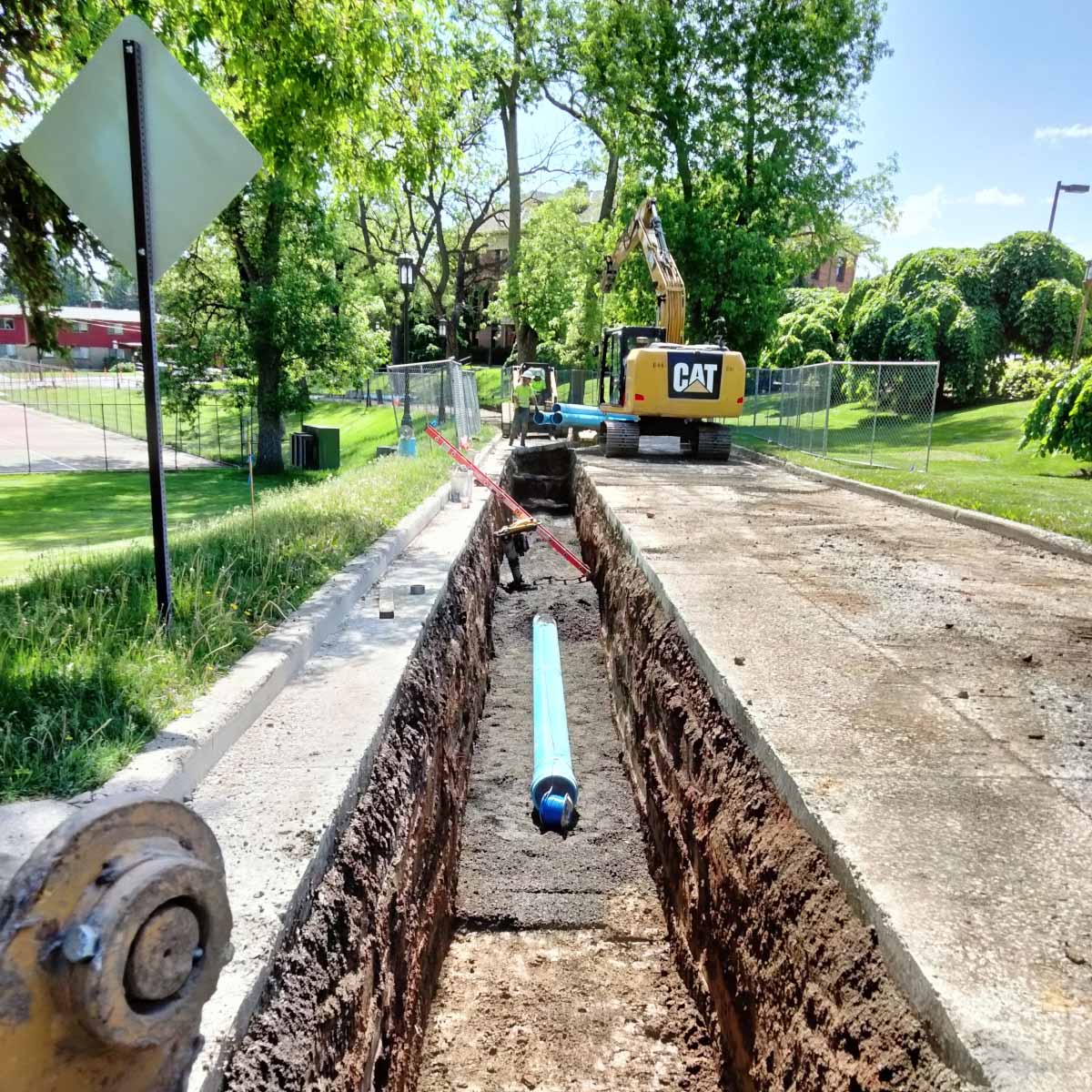 Old water line at the University of Idaho