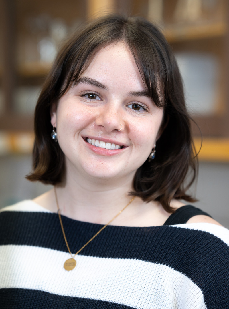 Mugshot of dark-haired female student 