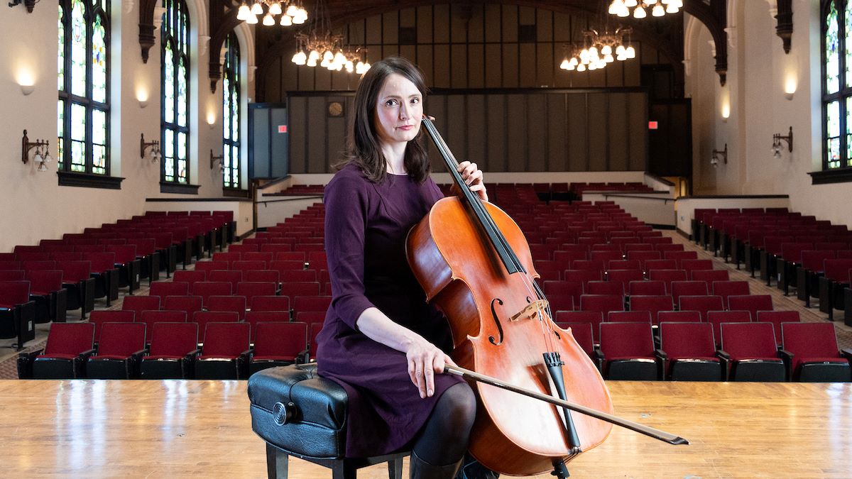 Miranda Wilson, professor of cello at the Lionel Hampton School of Music.