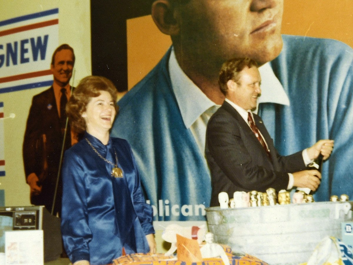 Jim and Louise McClure celebrating after winning the Senate race