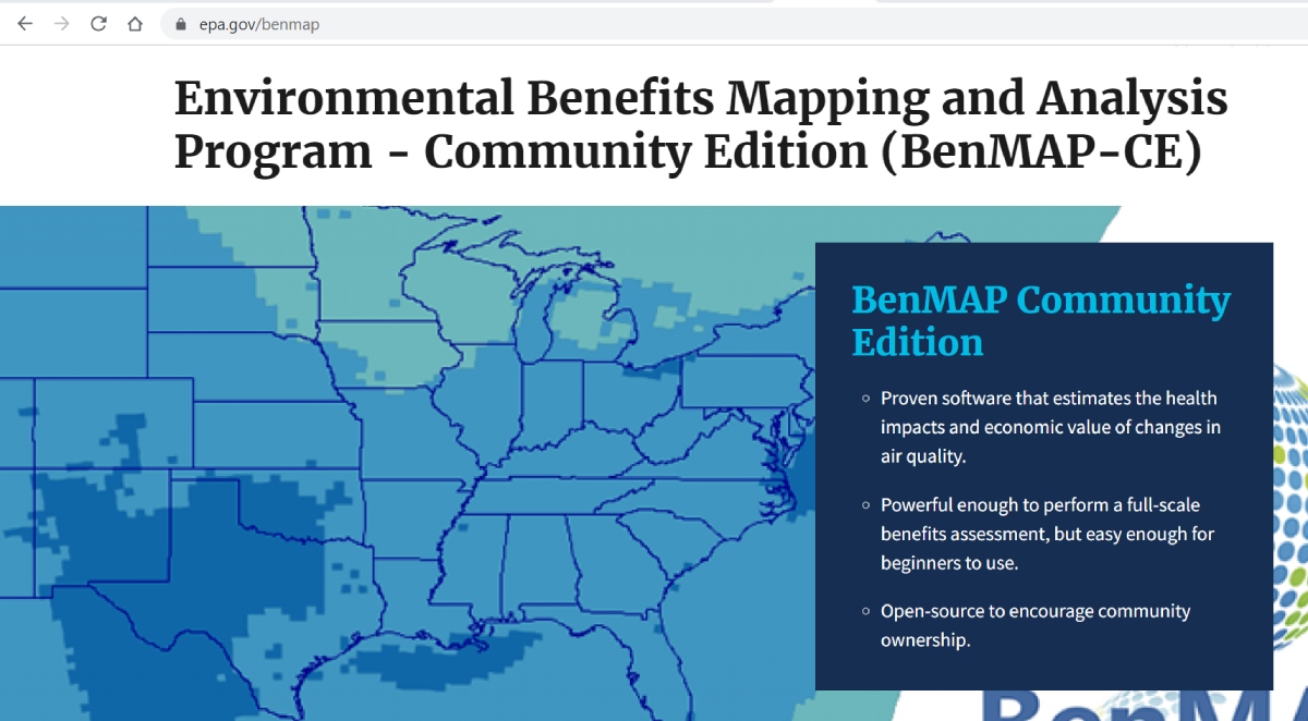 U.S. Environmental Protection Agency’s BenMAP-CE