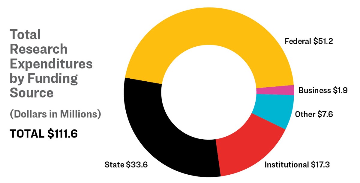 Research expenditures by funding source